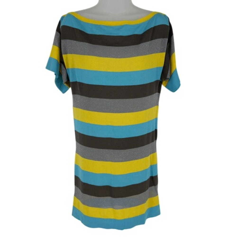 Missoni Signature Striped Knit Mini Dress Multicolor Open‎ Back Size 8